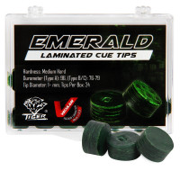 Наклейка для кия Tiger Emerald ø14мм Мedium/Нard, 1шт.