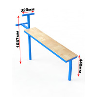 Скамья для пресса уличная Glav 14.301