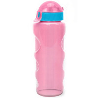 Бутылка для воды LIFESTYLE со шнурком, 500 ml., anatomic, прозрачно/розовый КК0157