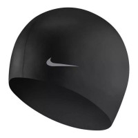 Шапочка для плавания детская Nike Solid Silicone Youth, TESS0106001, Черный, силикон