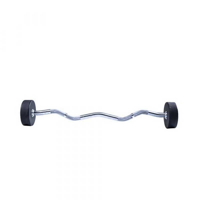 Фиксированная кривая штанга Live Pro Ez Curl Urethane Barbells LP8011-30 30кг 800_800