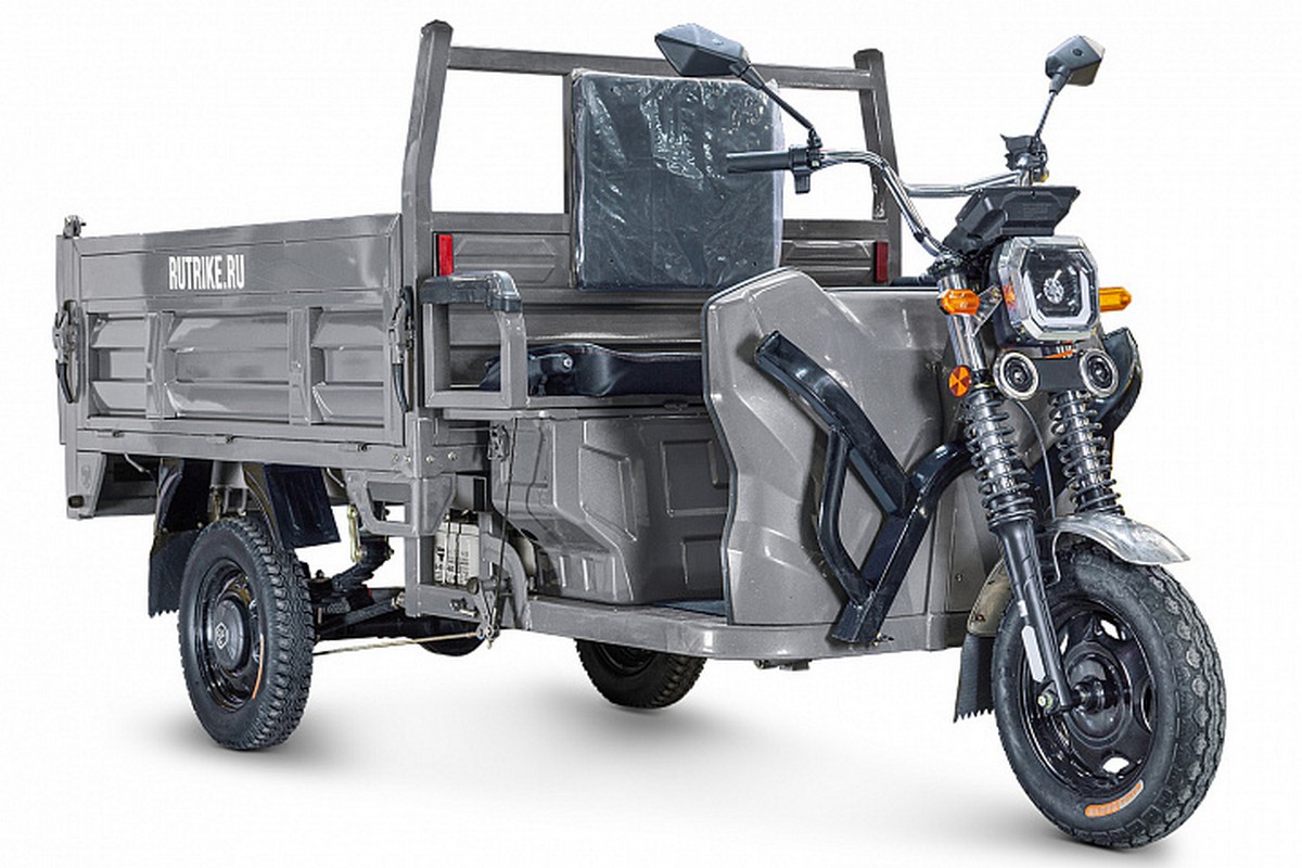 Грузовой электрический трицикл RuTrike D5 1700 гидравлика (60V1200W) 024732-2797 серый 1200_800