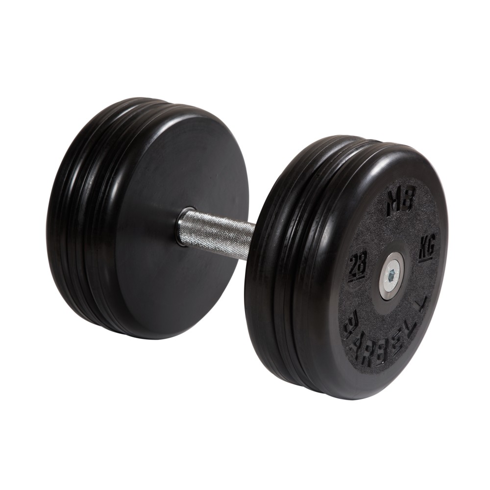 Гантель классик MB Barbell с вращающейся ручкой 28 кг MB-FdbEM-B28 1000_1000