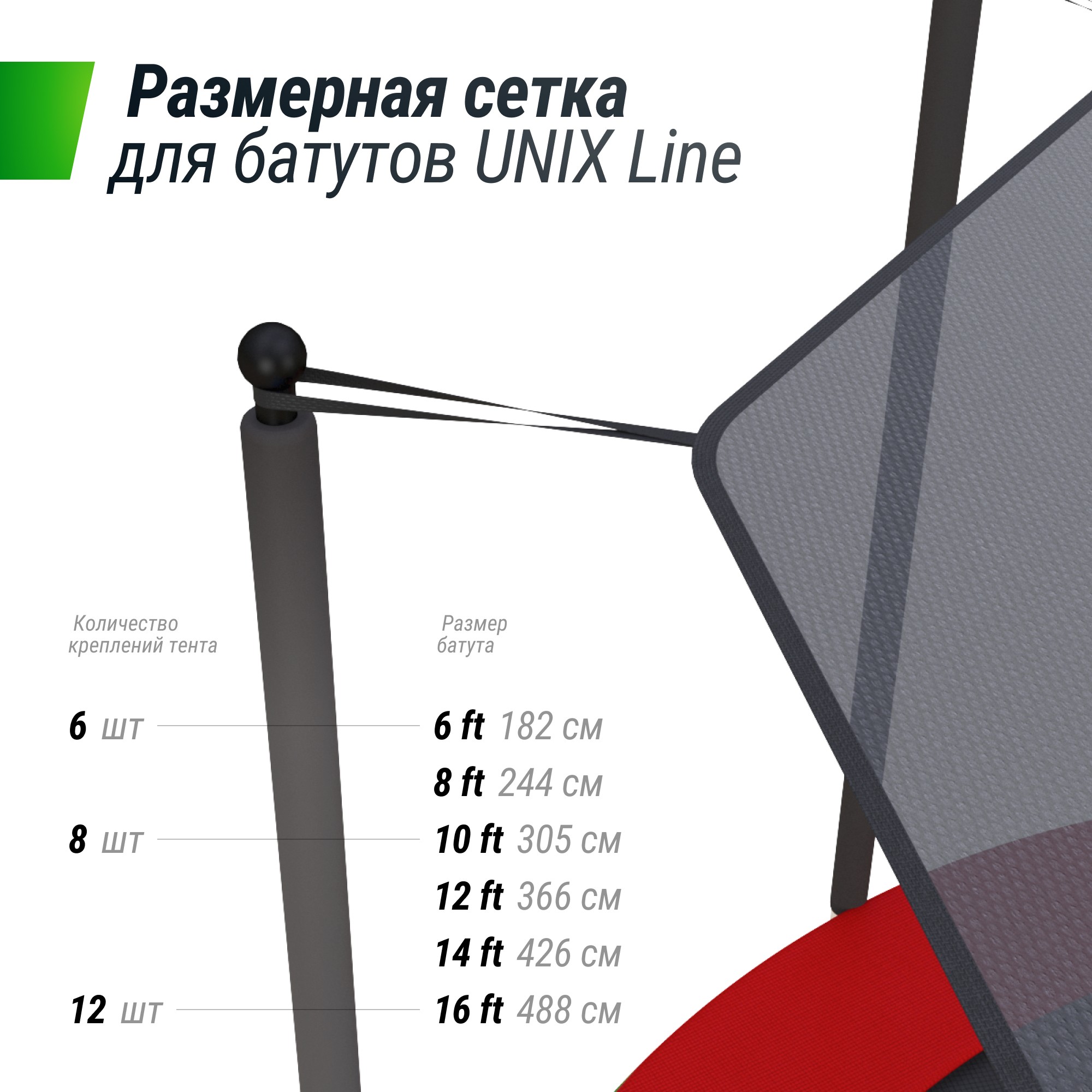 Солнцезащитный тент Unix Line 244 см (8 ft) TRSUNT08 2000_2000