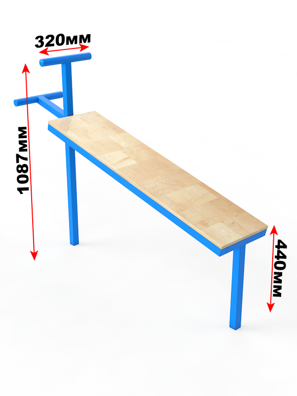 Скамья для пресса уличная Glav 14.301 600_800