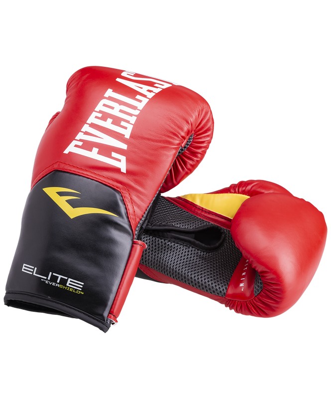 Перчатки боксерские Everlast Elite ProStyle P00001243, 12oz, к/з, красный 665_800