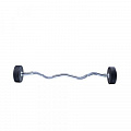 Фиксированная кривая штанга Live Pro Ez Curl Urethane Barbells LP8011-30 30кг 120_120